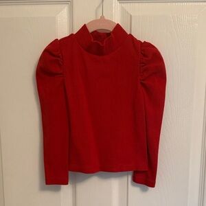 GAP Vibrant Red Ribbed Top